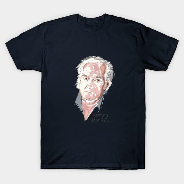 Henning Mankell T-Shirt by Slownessi